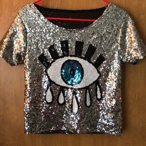 Sequin Eye Tee